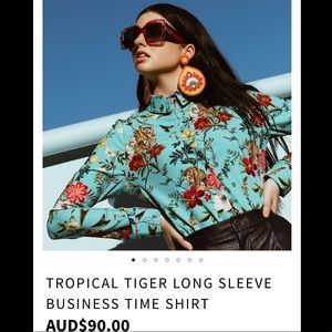 BlackMilk Tropical Tigers Long Sleeve Shirt